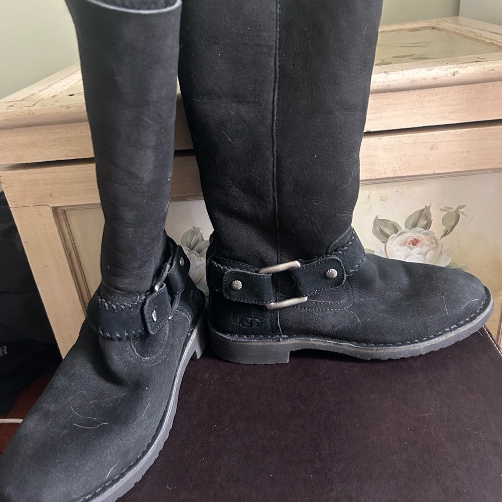 UGG Black Suede Boots